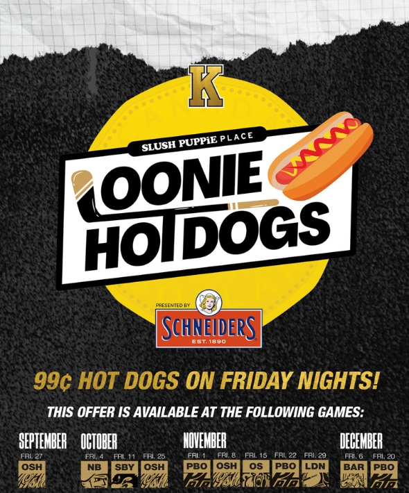 Loonie Hot Dog Night At Fronts Games